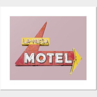 La Mesa Motel Sign Posters and Art